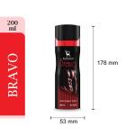 Ramsons Deodorant Body Spray Bravo 200 ml.m